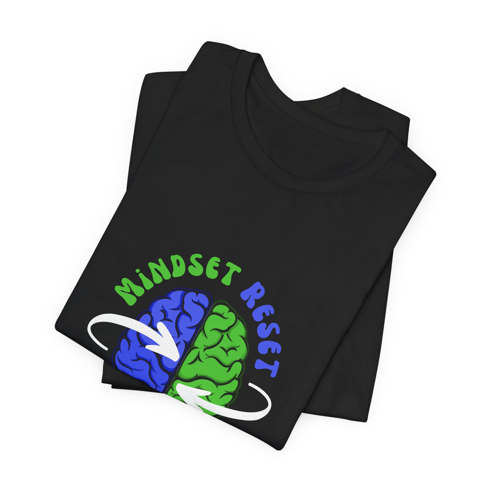 Mindset Reset Unisex Black Tee (Romans 12:2)